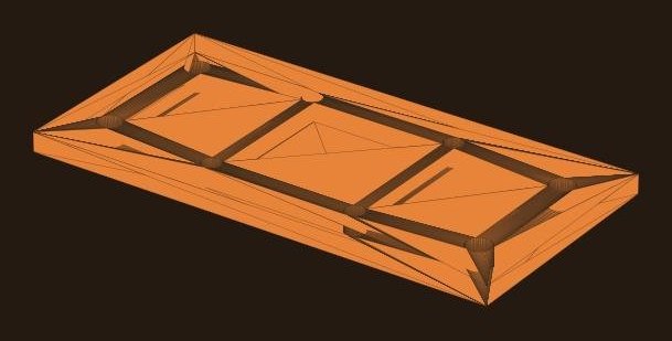 Generatively designed EV motor mount, rendered from STL